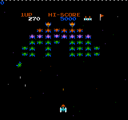 Galaxian (Japan) In game screenshot